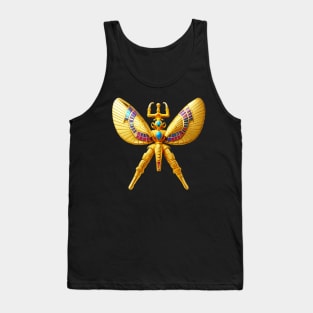 Winged Pharaonic Scarab Tank Top